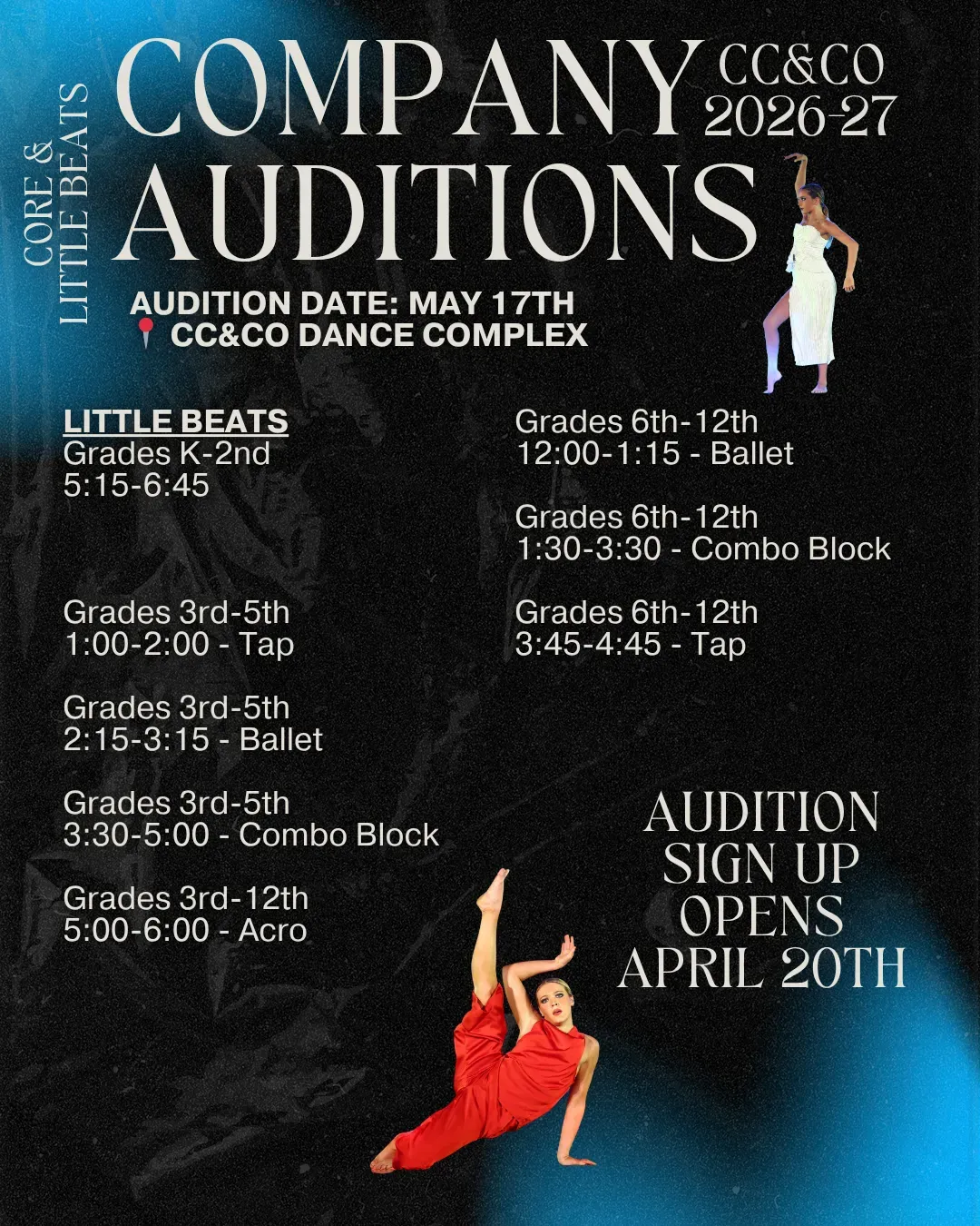 CC and Company Dance Complex - Core and Little Beats at Martin Marietta Center for the Performing Arts - Memorial Auditorium