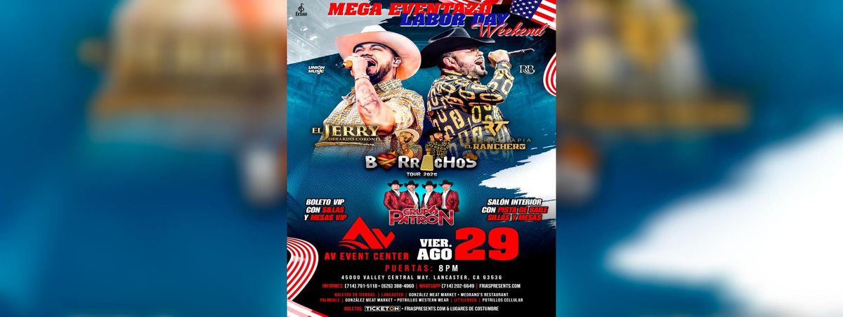 BORRACHOS TOUR - EL JERRY, ROBERTO TAPIA in Lancaster
