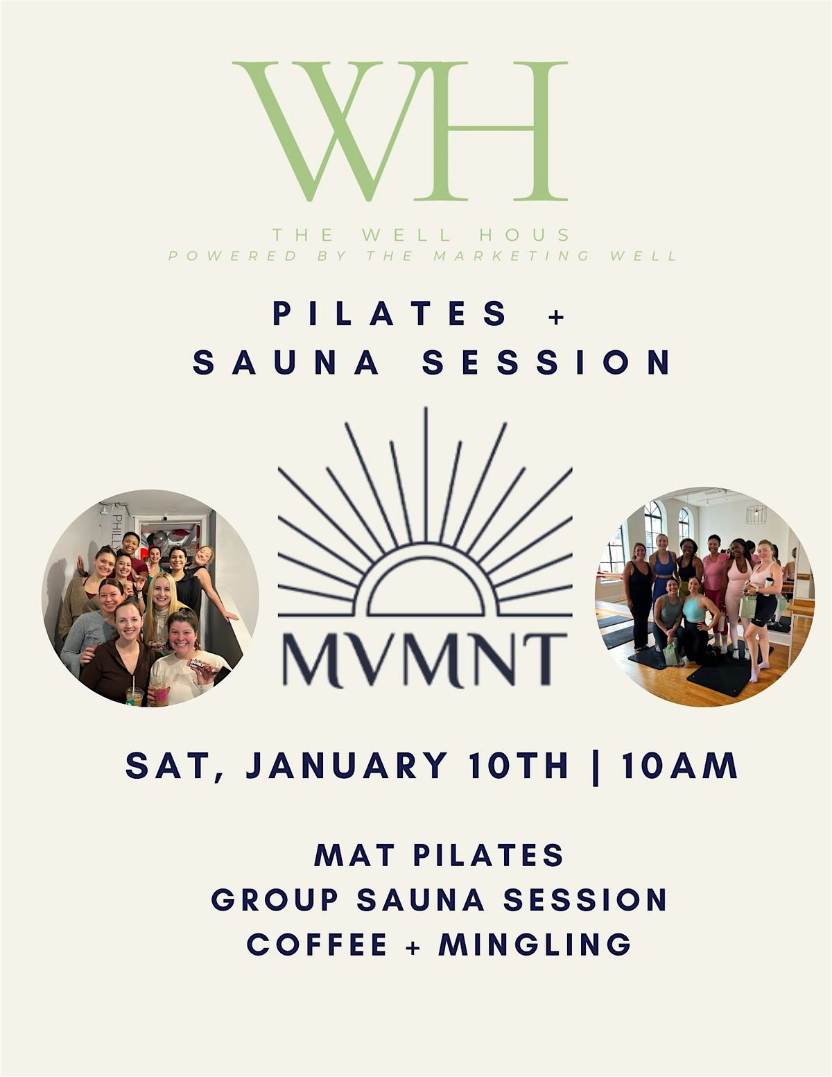 WELL Hous - Pilates + Sauna Session Community Class