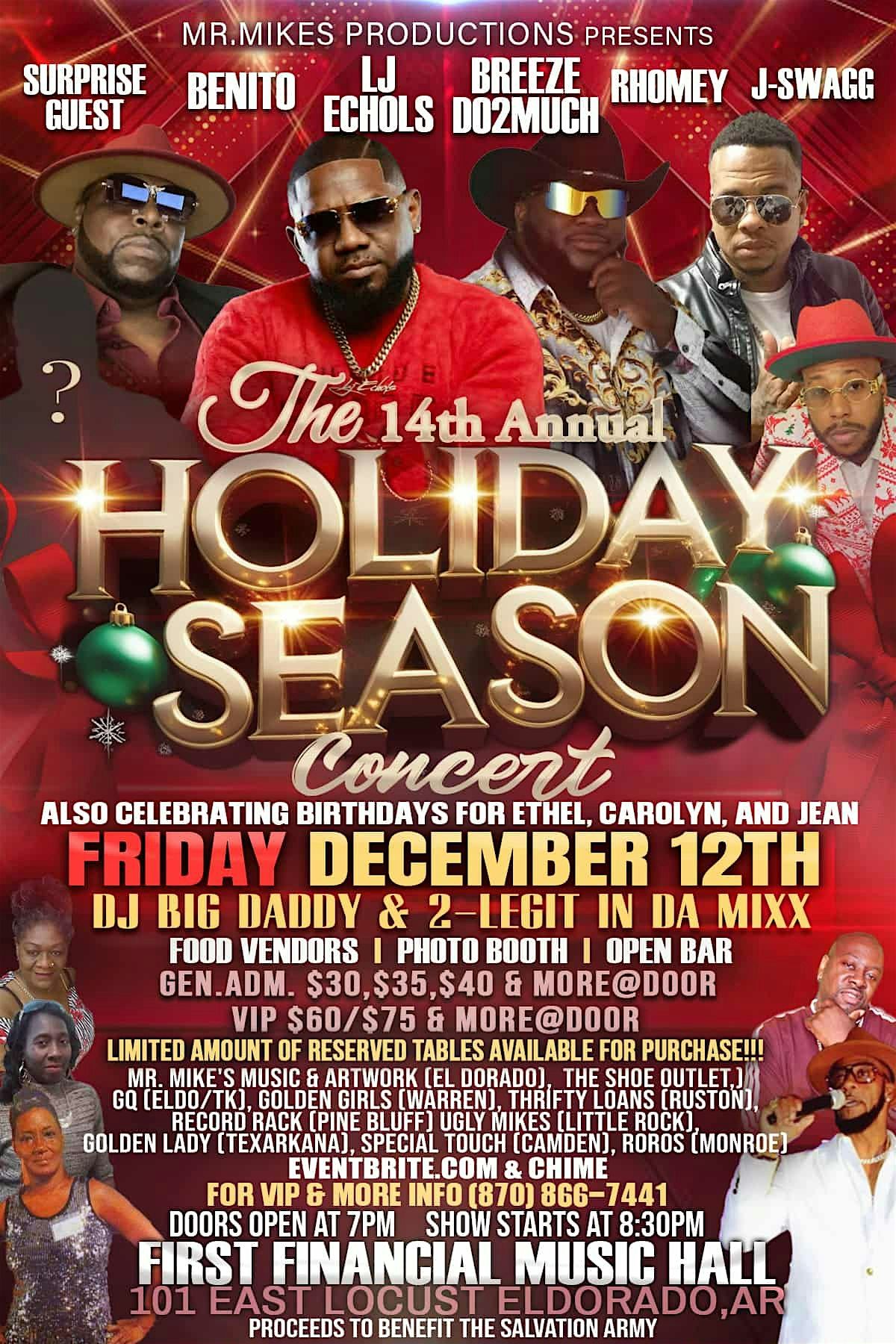 The 14TH ANNUAL HOLIDAY SEASON CONCERT