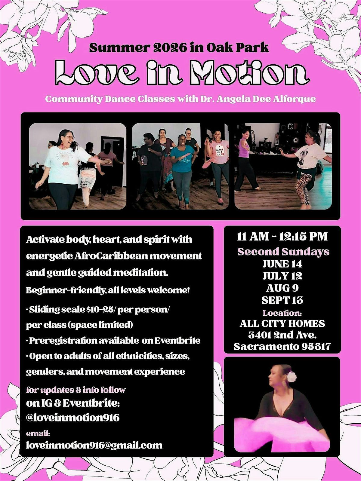 LOVE IN MOTION Community Dance Classes
