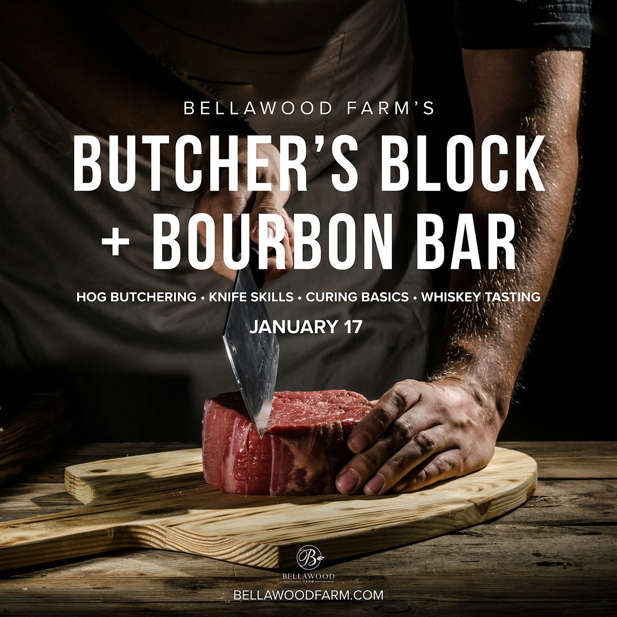 Butcher\u2019s Block & Bourbon Bar | Hands-On Hog Butchering + Whiskey Tasting