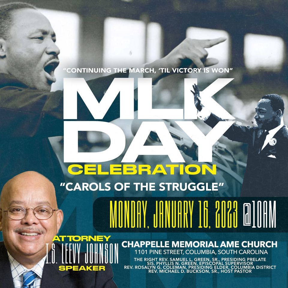 Annual MLK Day Celebration Chappelle Memorial AME Church, Columbia