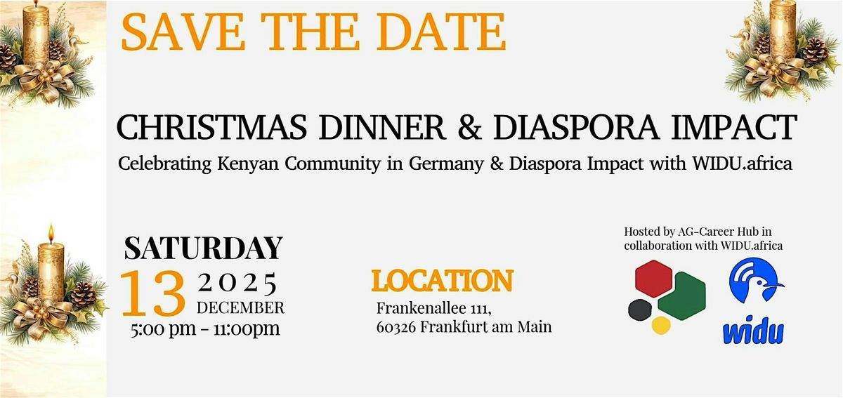 AG-Career Hub Christmas Dinner 2025 \u2014 Kenyan Community in  Germany