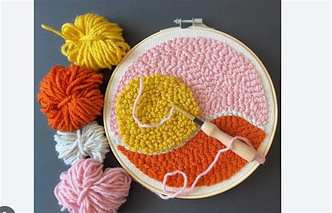 Punch needle a coaster