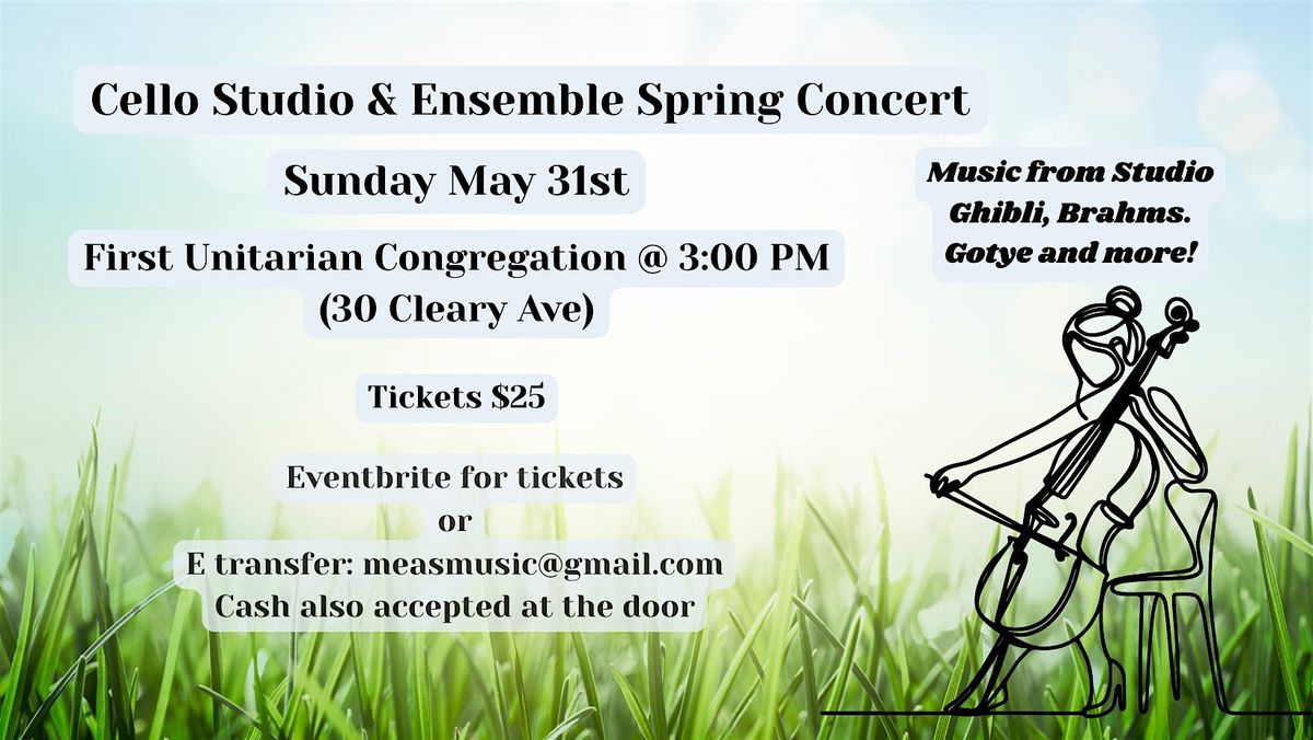 Mea's Cello Studio & Endpins Ensemble Spring Concert