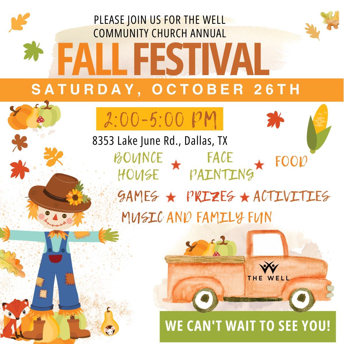 Fall Festival 2024 8353 Lake June Rd., Dallas, TX, United States