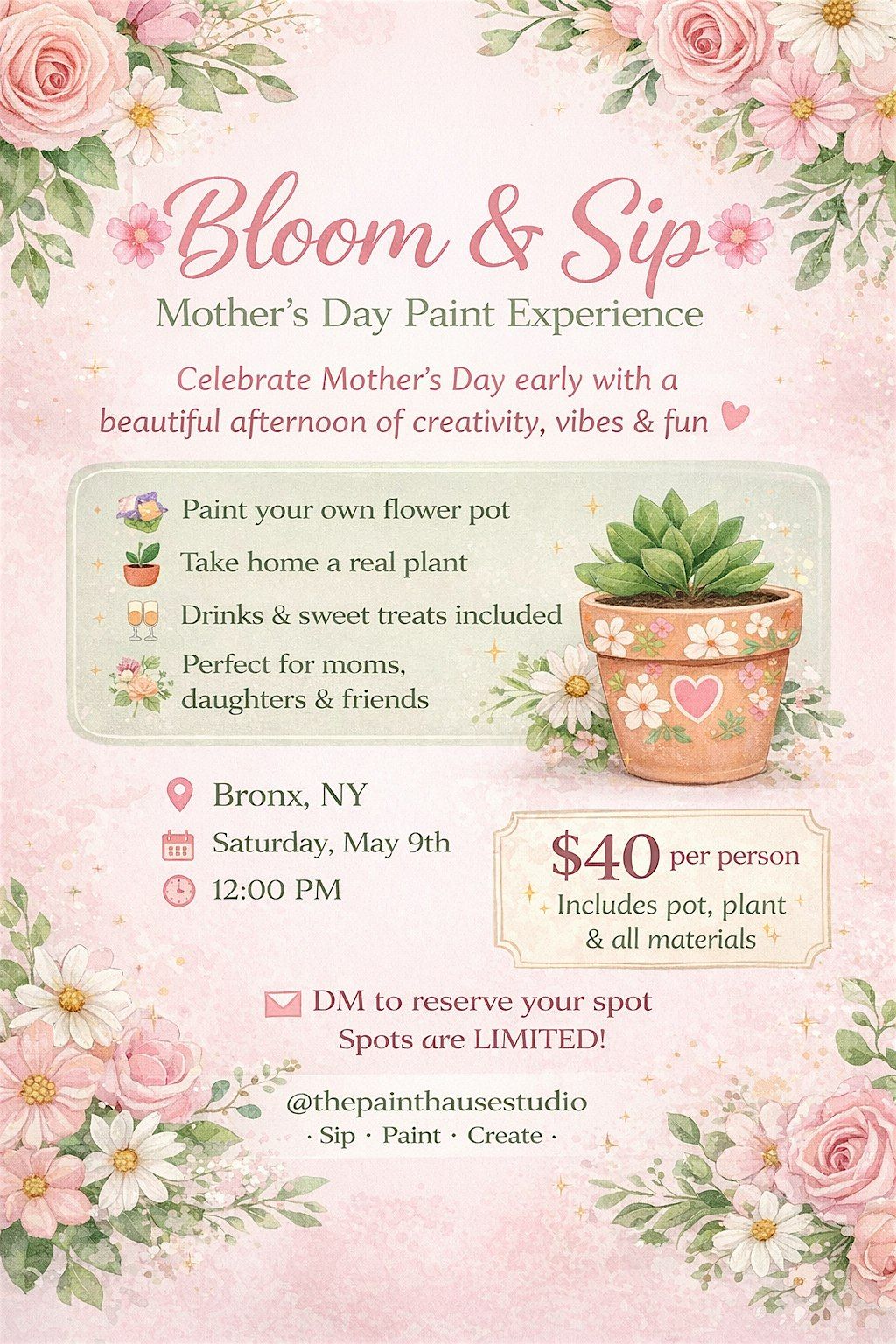 Bloom & Sip by the Paint Hause Studio at 428 E 148th St, The Bronx on ...