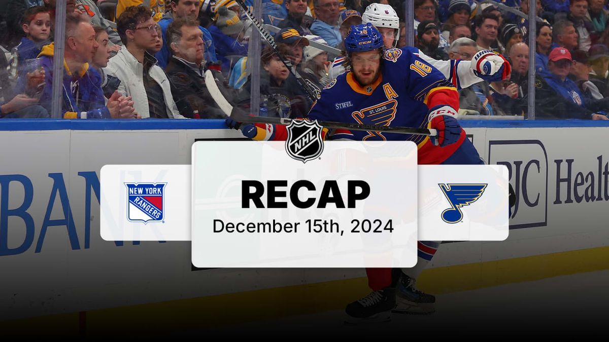 New York Rangers at St. Louis Blues at Enterprise Center