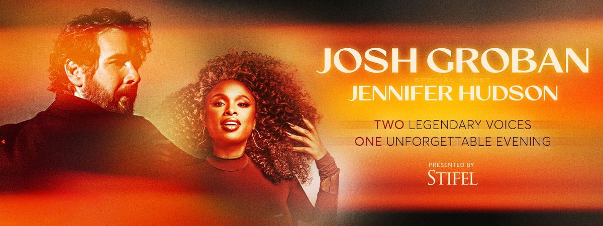 Josh Groban with Jennifer Hudson at Xfinity Mobile Arena