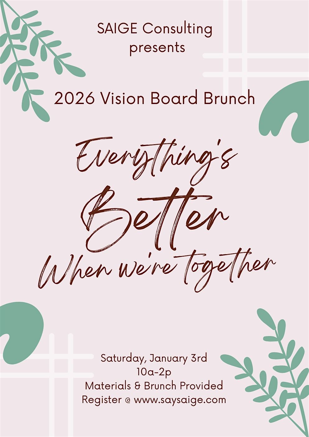 2026 Vision Board Brunch: Together We Rise