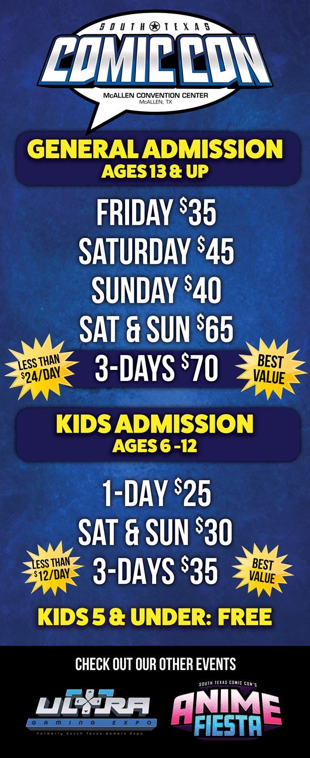 Ultimate Cards & Gaming Convention - 3 Day Pass
