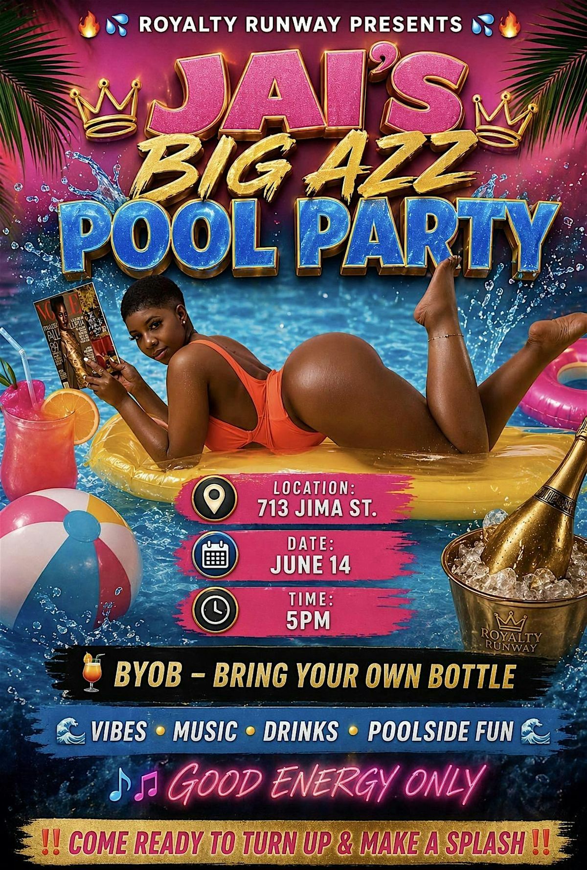 Jai\u2019s Big azz pool party