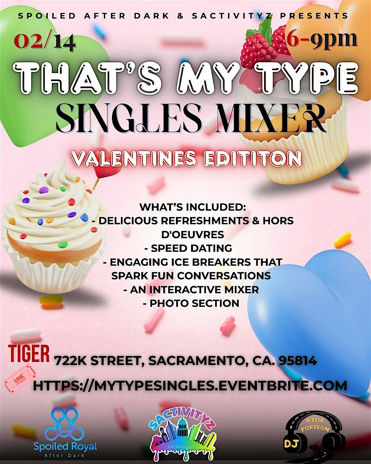 THAT'S MY TYPE SINGLES MIXER: A VALENTINE DAY CELEBRATION