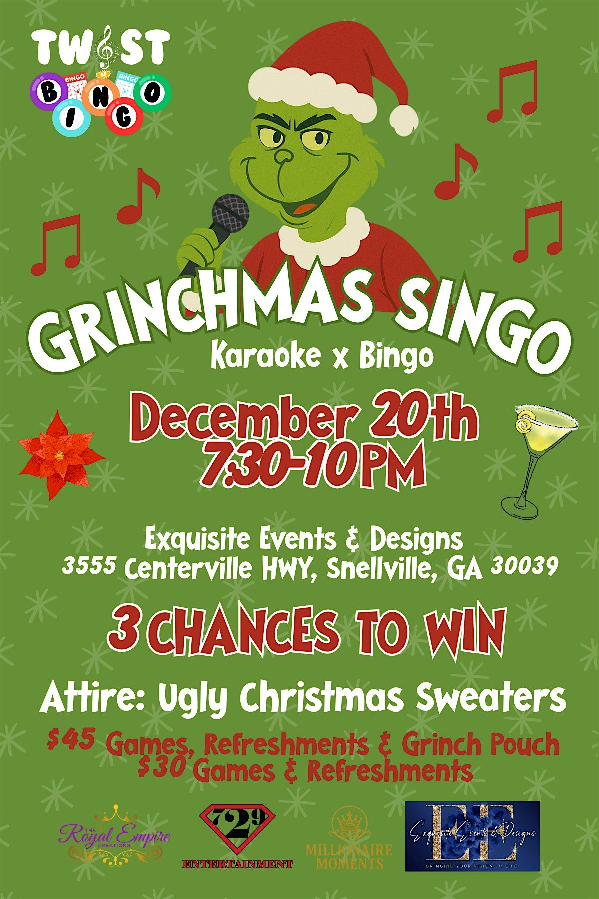 Twist of Bingo: Grinchmas Singo
