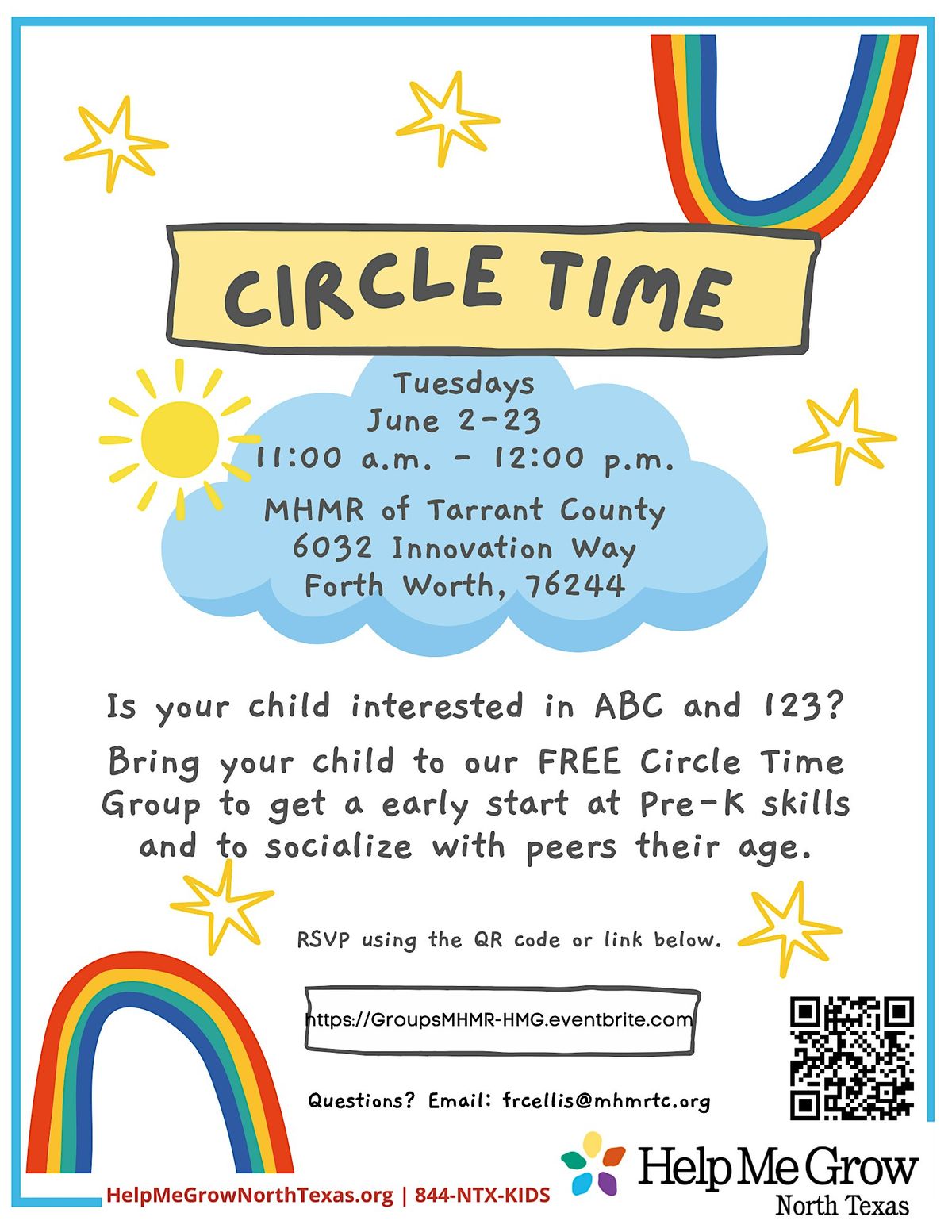 Face to Face Circle Time Group - North Center