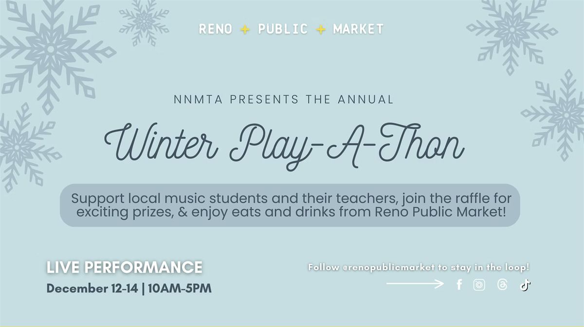 Winter Play-A-Thon Presented by NNMTA at Reno Public Market