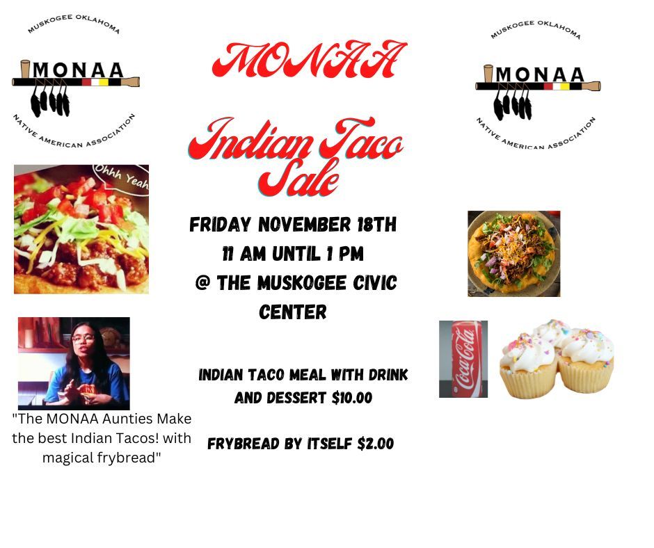 MONAA Indian Taco Sale Muskogee Civic Center November 18 2022 monaa-indian-taco-sale-muskogee-civic-center-november-18-2022
