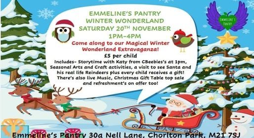 Emmelines Pantry Winter Wonderland | 30a Nell Lane, Chorlton Park, M21 Emmelines Pantry Winter Wonderland | 30a Nell Lane, Chorlton Park, M21