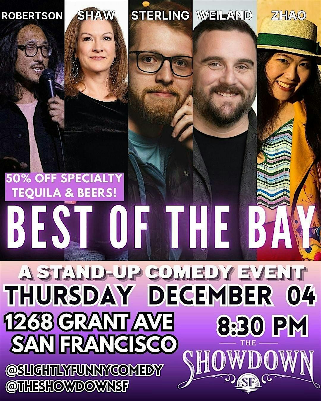 "BEST OF THE BAY" Stand-Up Comedy @ The Showdown (North Beach, SF)