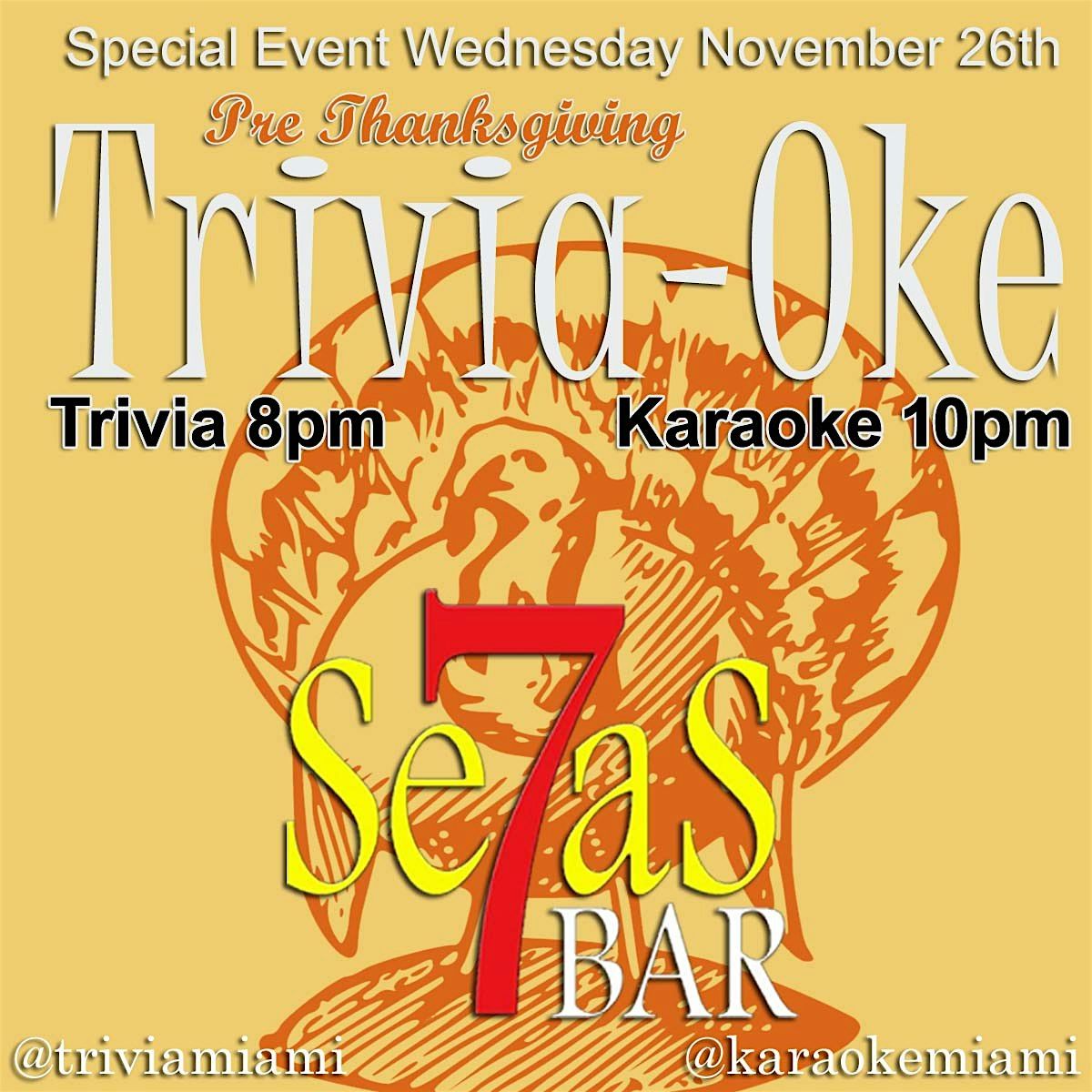 Pre Thanksgiving Trivia-Oke