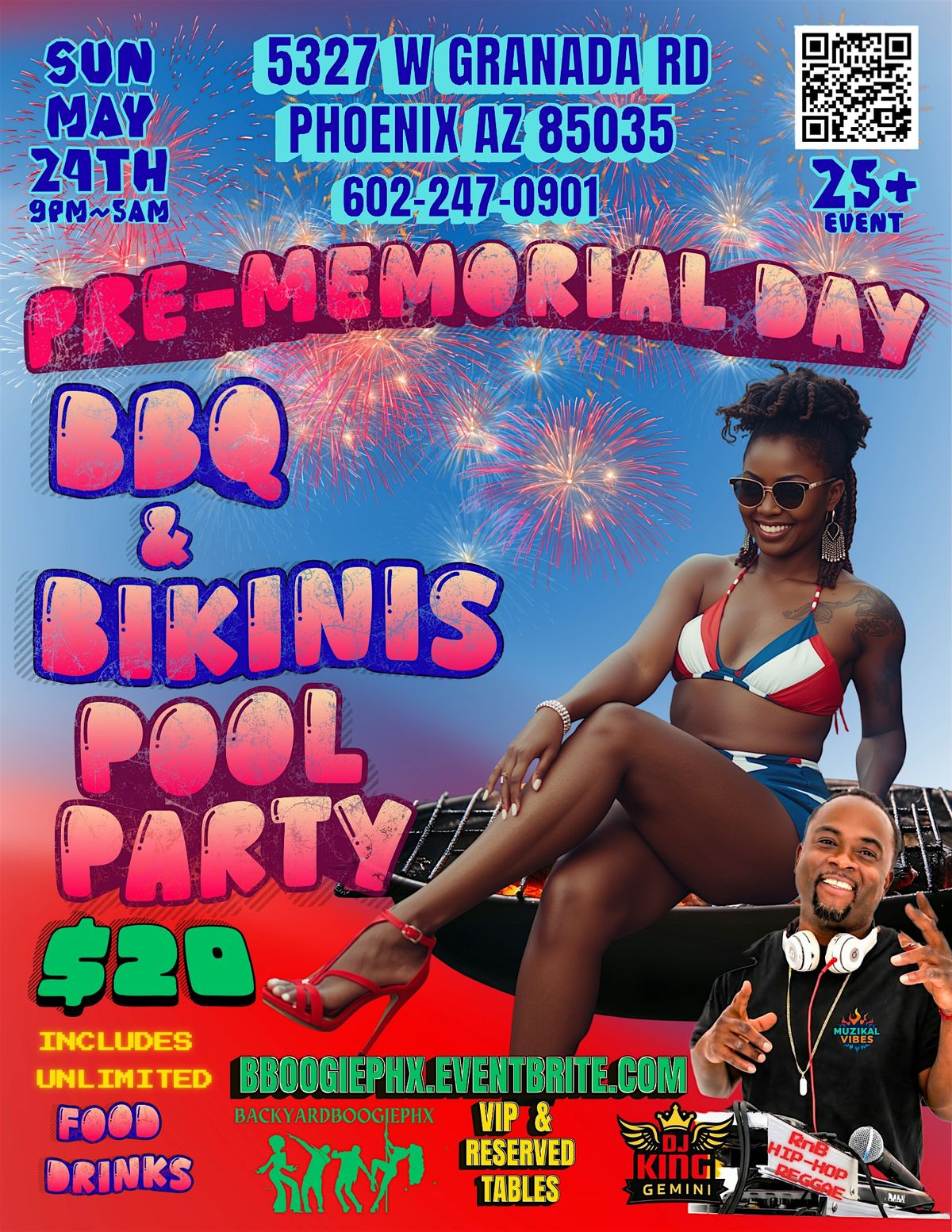 Pre-Memorial Day BBQ & Bikinis Pool Party Kickback