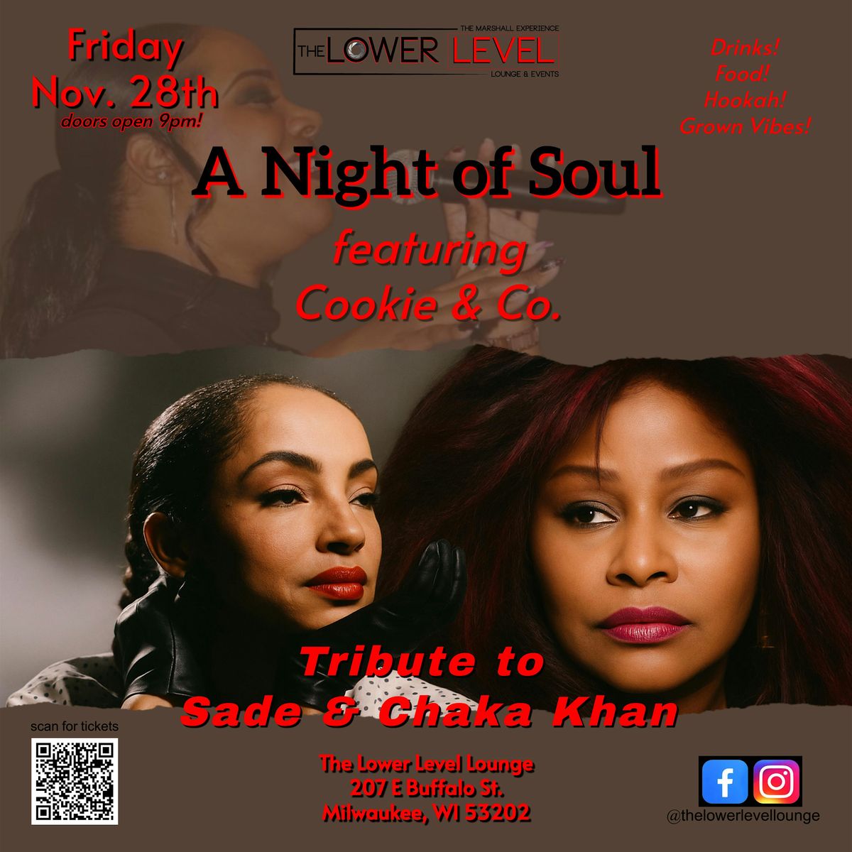 Night of Soul Tribute to Sade and Chaka Khan featuring Cookie & Co.