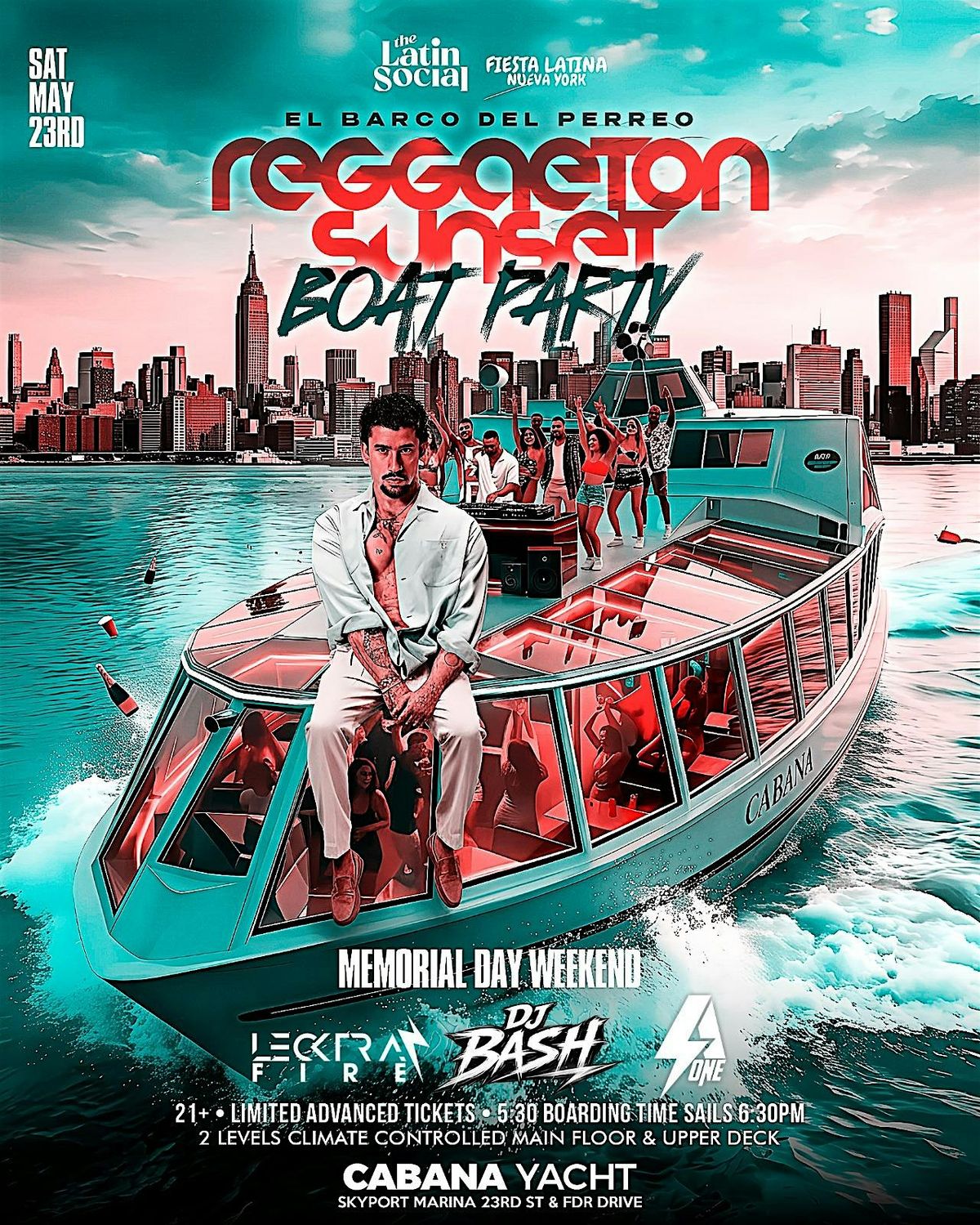Reggaeton Sunset Boat Party \u2013 El Barco Del Perreo | Memorial Day Weekend