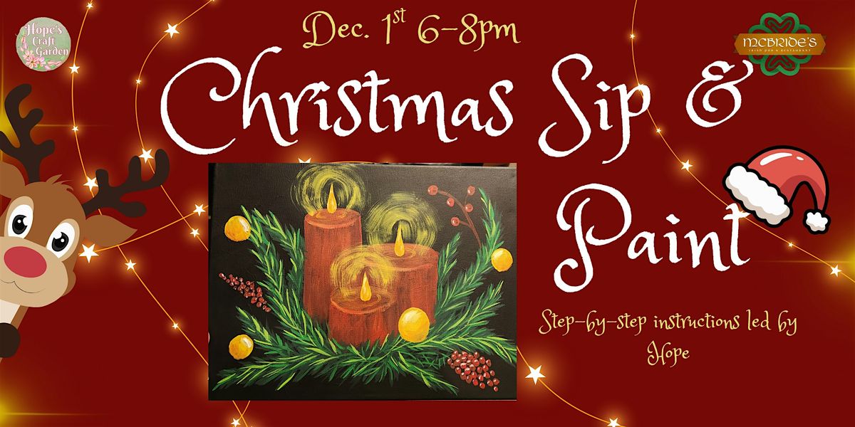 Christmas Sip and Paint