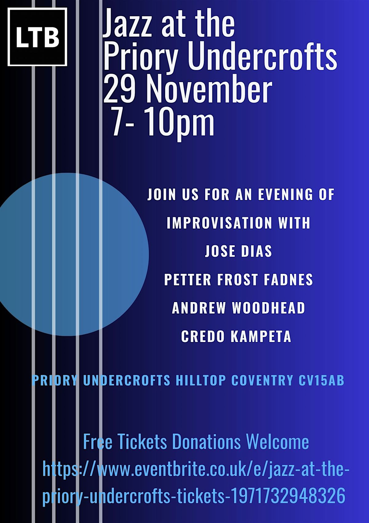 Jazz At The Priory Undercrofts