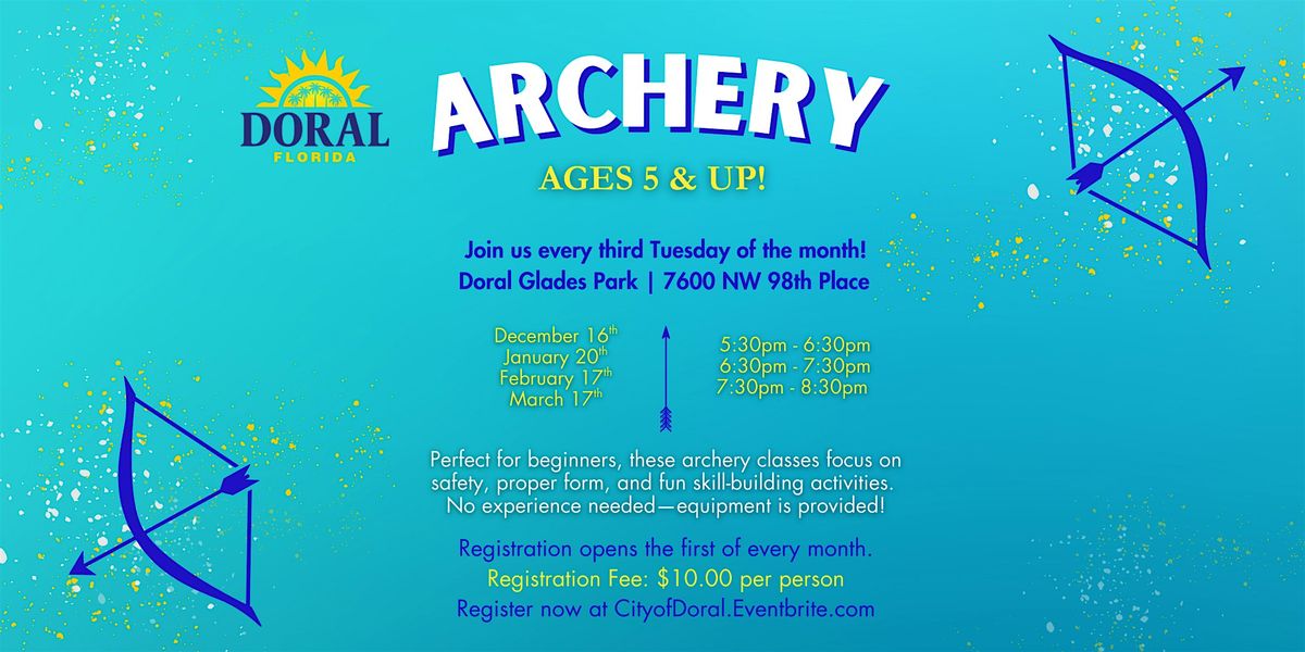 Doral Archery (3 Time Slots)- December