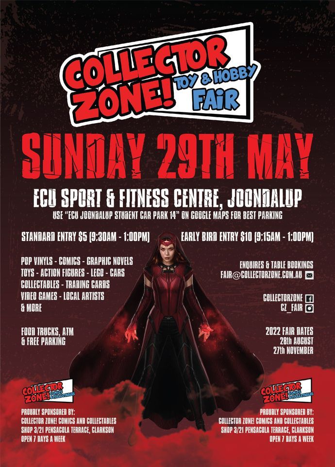 Collector Zone Toy & Hobby Fair ECU Sport & Fitness Centre, Joondalup