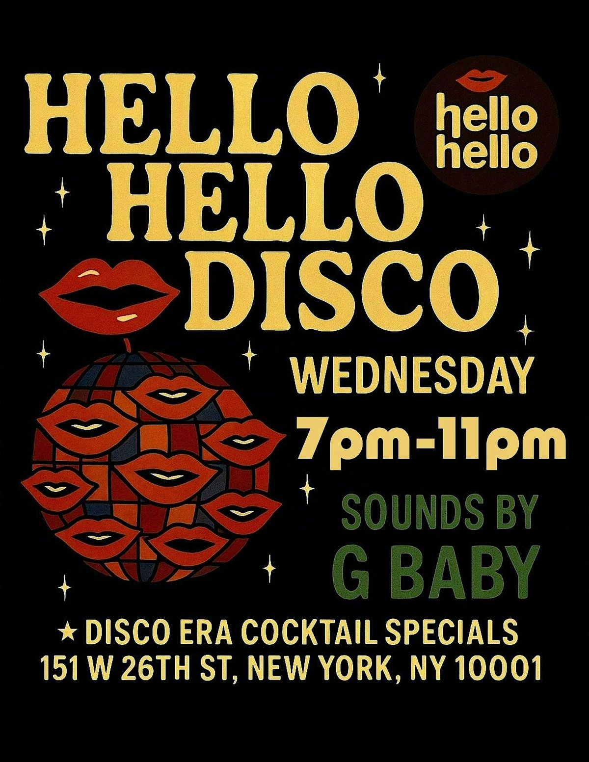 Hello Hello Bar and Cafe Presents: Disco Night