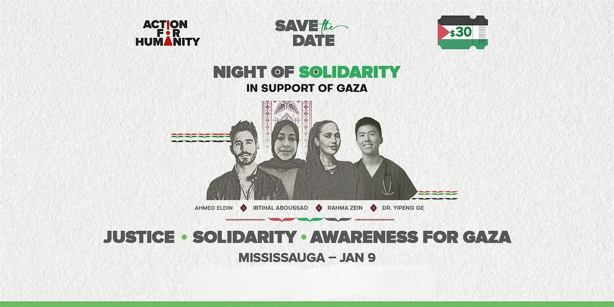 Night of Solidarity \u2013 Mississauga: Stand with Gaza
