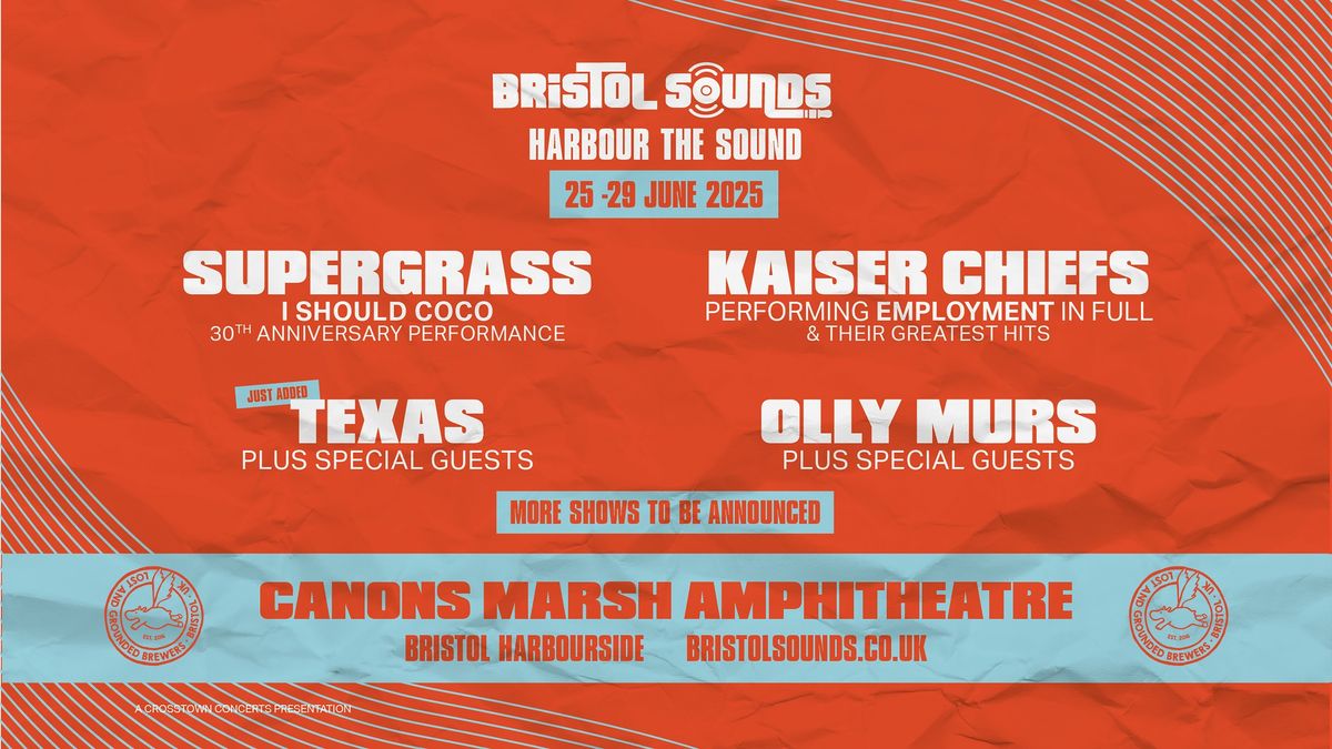 BRISTOL SOUNDS, Canons Marsh Amphitheatre, June 25th29th, 2025