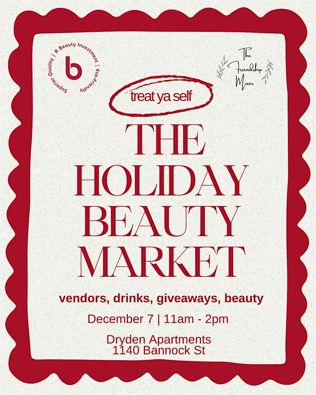 The Friendship Mixer x Blonc Virgin Hair Extensions: Holiday Beauty Market