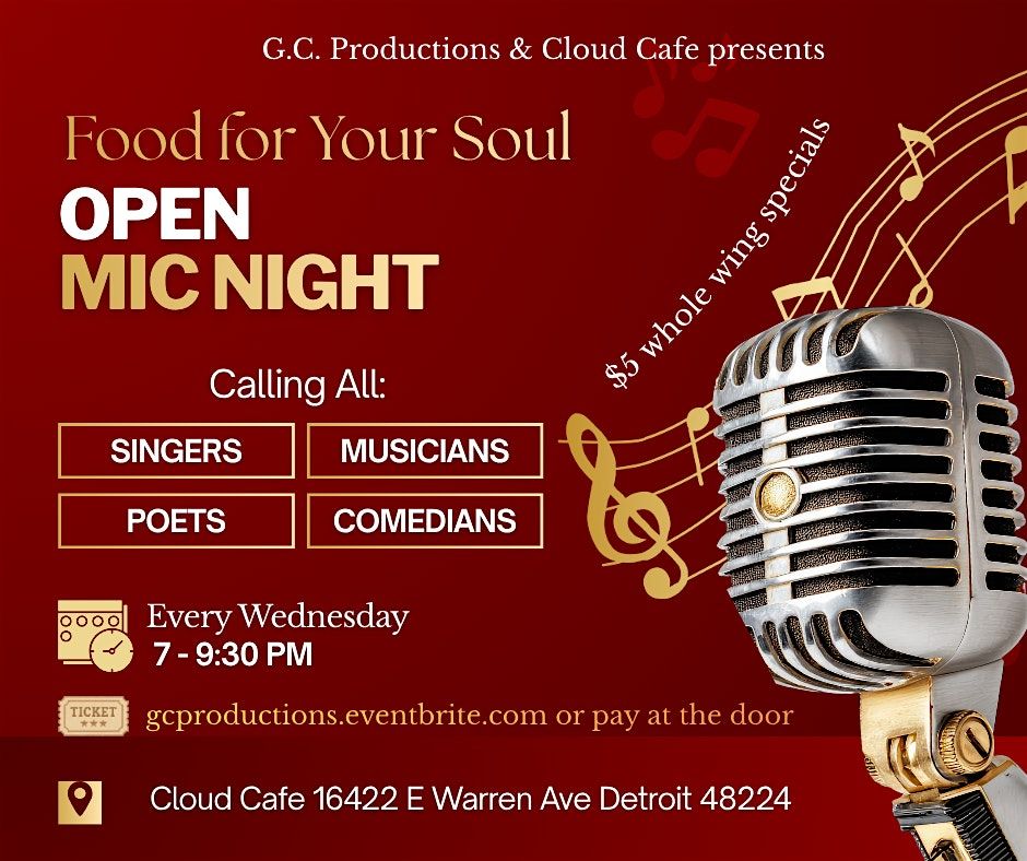 Food for Your Soul Open Mic series