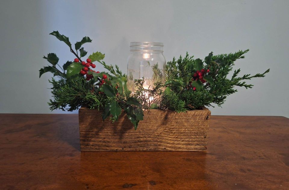 Plimoth Workshops: Mason Jar Holiday Centerpieces