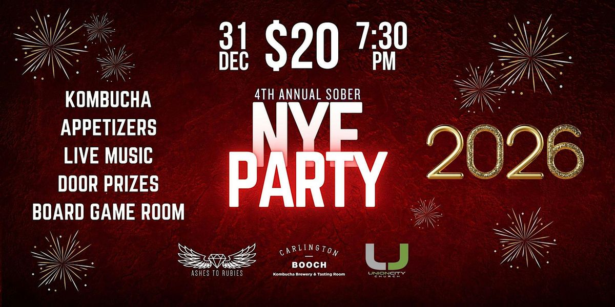 Booch Game Booch in the New Year - 4th Annual Sober NYE Party at Carlington Booch ...