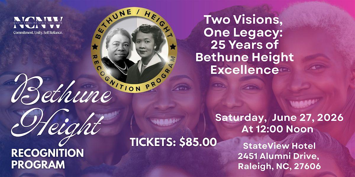 25th Annual North Carolina State Coalition of NCNW, Inc. BHRP Celebration