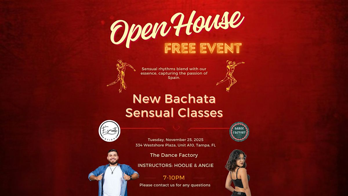 OPEN HOUSE: Bachata Sensual Classes w\/Julio & Angie!
