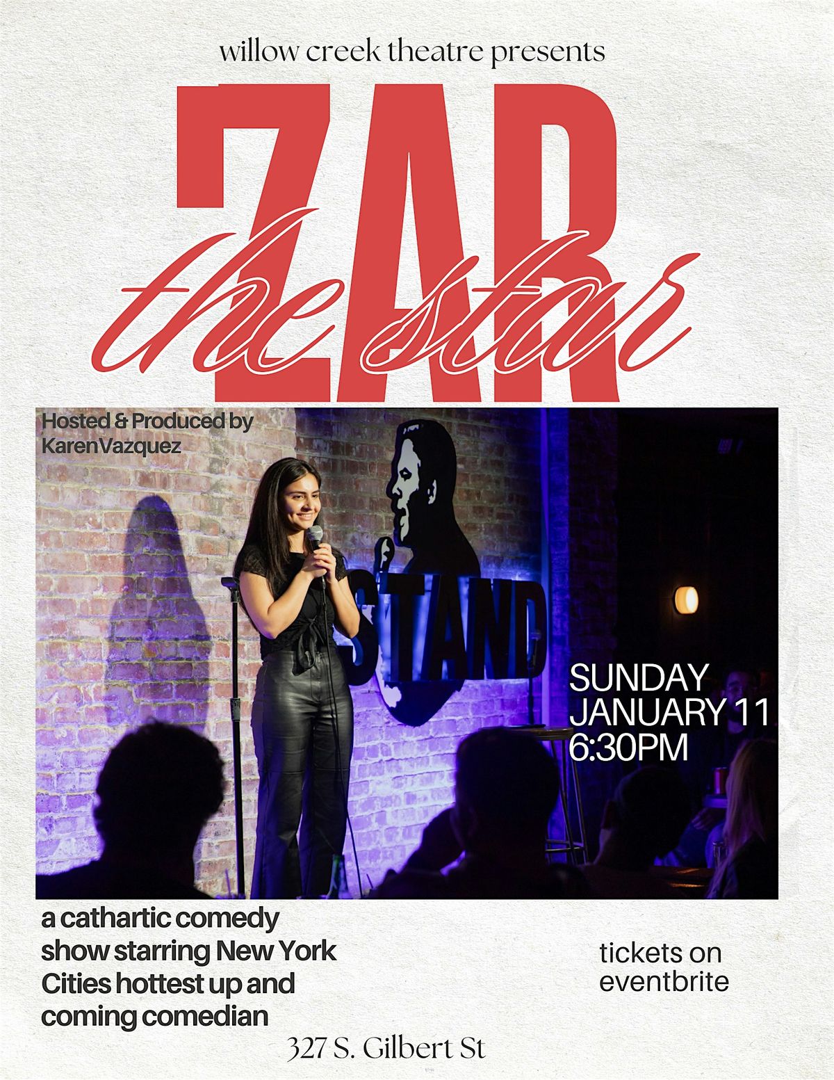 Zar The Star: A Stand-Up Comedy Performance