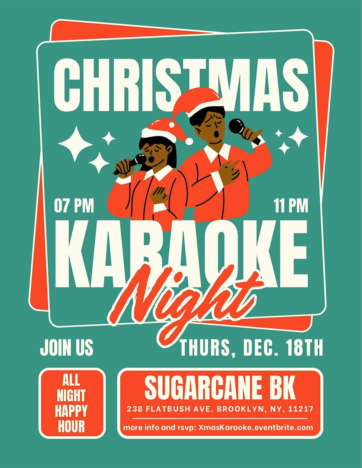 Christmas Carols Karaoke Night at Sugarcane BK