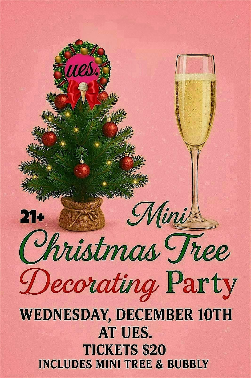 Mini Christmas Tree Decorating Party at UES