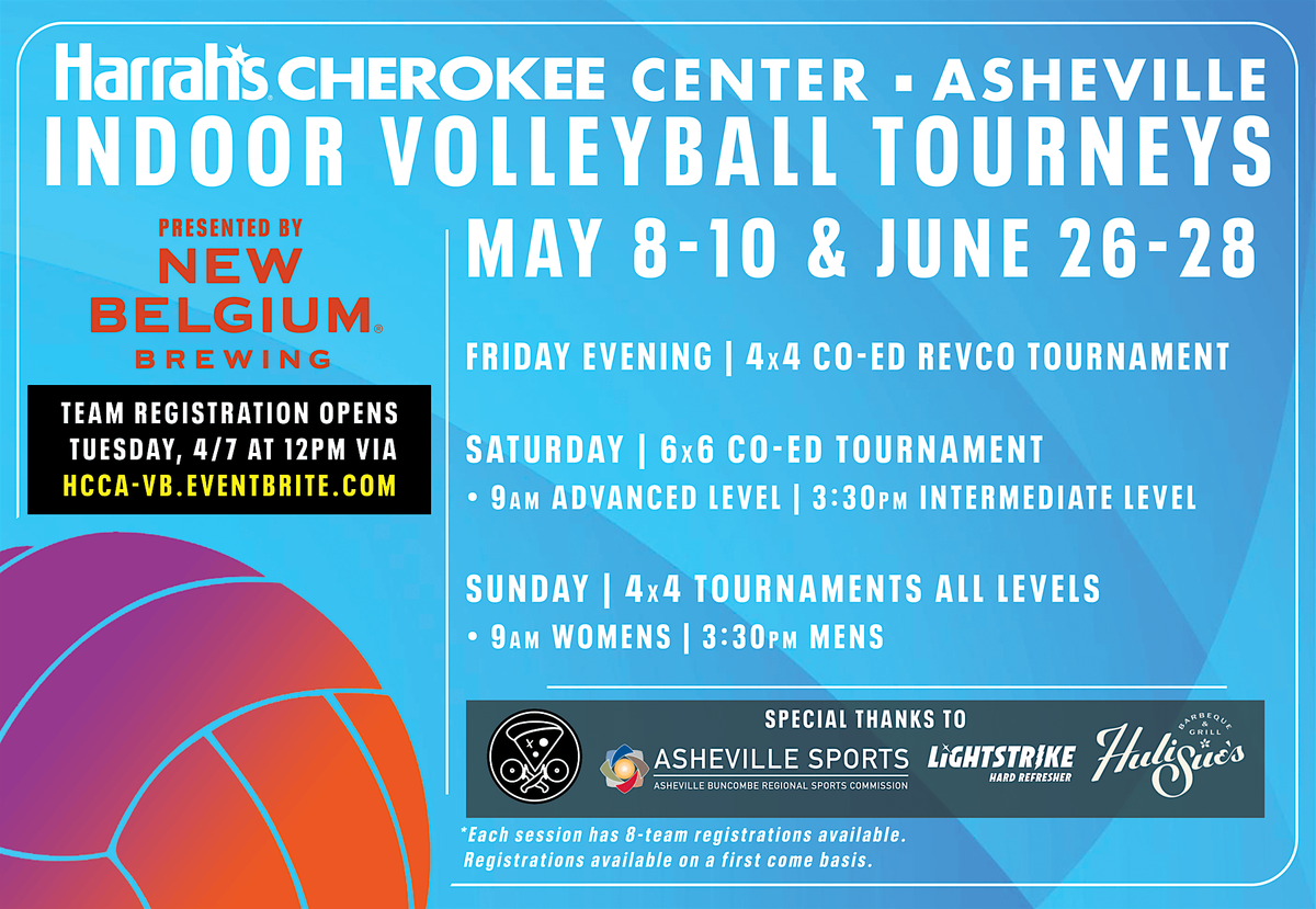 HCCA Indoor Volleyball Tournament Weekend | June 26-28, 2026