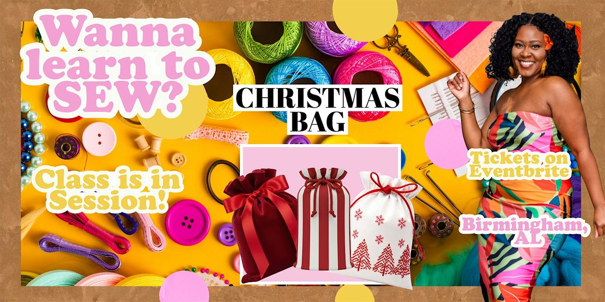 Sewing 101- Eco Christmas Bag