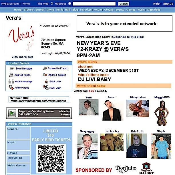 Vera's Y2-Krazy New Year's Eve Party