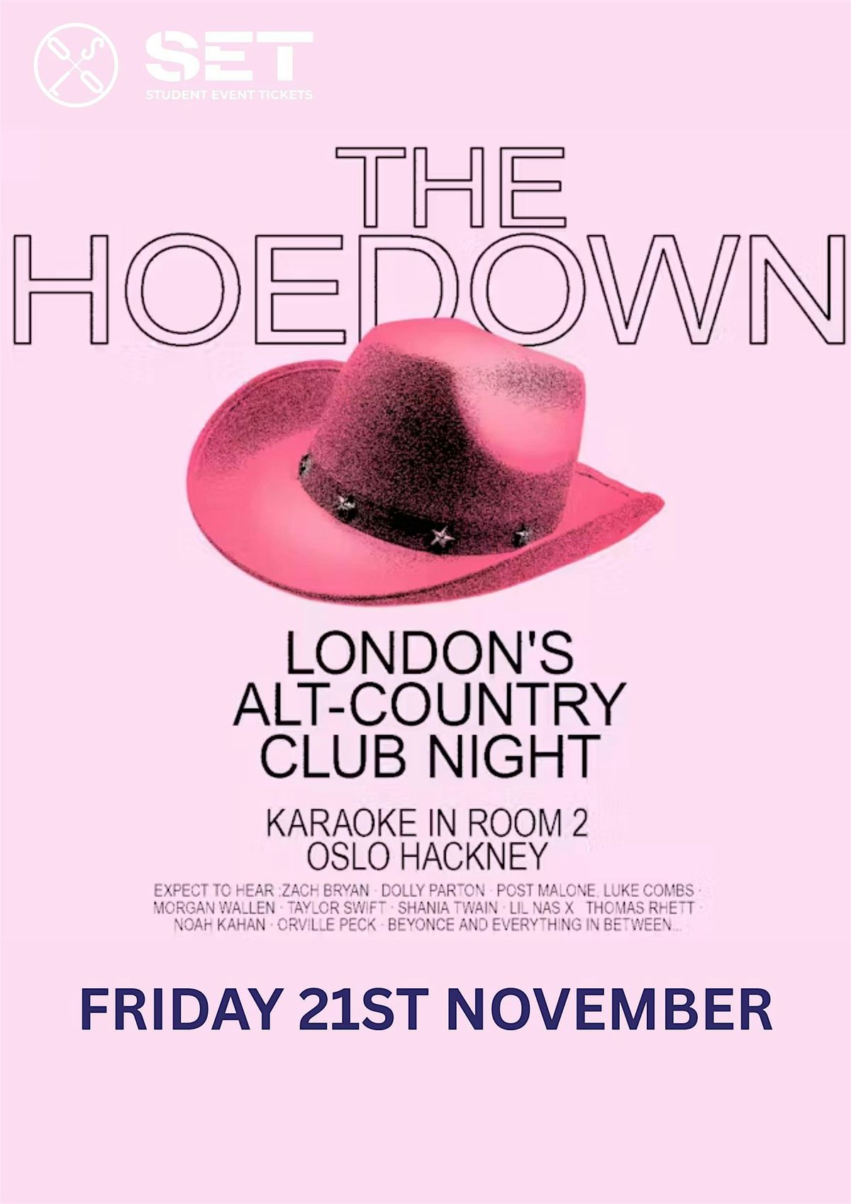 THE HOEDOWN: Alt Country Music Night @ OSLO Hackney - Fri 21st Nov