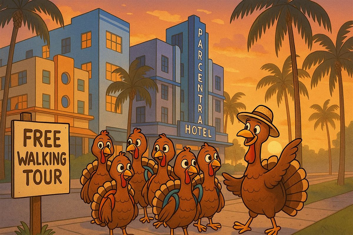 Free Miami Beach Thanksgiving Day Sunrise Art Deco Walking Tour