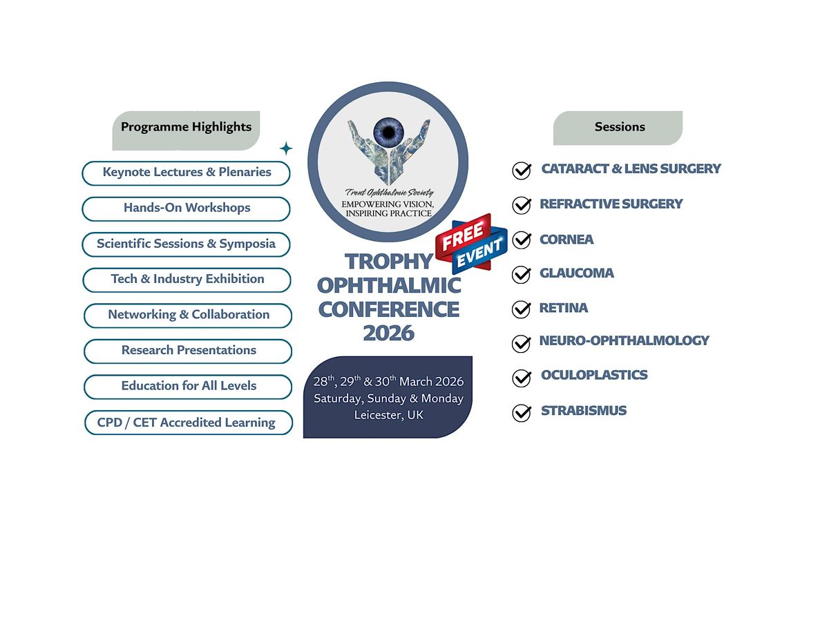 TROPHY OPHTHALMIC CONFERENCE-Leicester March 2026